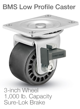 4X 10kg Universal Swivel Casters 1" Wheels Castor White PP Nylon Roller Whee QH 