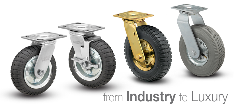 10x 25mm Heavy Duty Swivel Casters Nylon Wheels for Trolley Furniture 13kg 